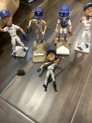 Texas Rangers Sports Crate Ballers Figures Hamels Lucroy Beltre Andrus Odor - Image 1 of 4