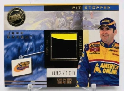 Press Pass Trackside Jeff Green 2003 pit stopper driver/100 cartel de boxes usado de carrera Foto 1 de 4