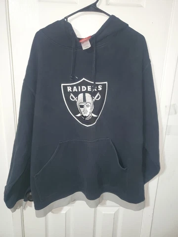 Raiders Reebok Hoodie Sweater Size Large Cover