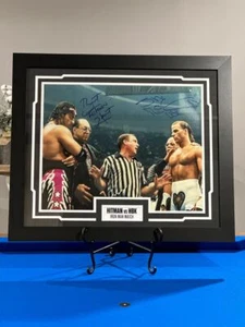 Brett Hart & Shawn Michaels Signed WWE Matted & Framed Photo - Picture 1 of 6