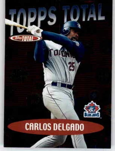 Topps Total Total Topps Carlos Delgado 2002 inserto de lámina MLB PWE Blue Jays #10 - Imagen 1 de 2