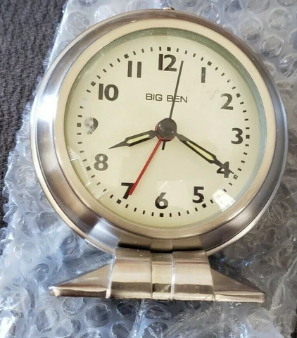 Alarm Clock Big Ben 011 model Portable Stainless Steel heavy duty windable Cover
