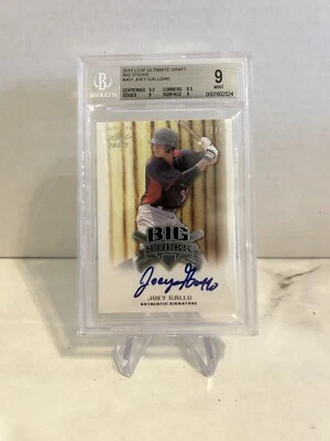 2012 Leaf Ultimate Draft Joey Gallo Big Sticks RC Auto /40 BGS 9/10 Auto  - Image 1 of 2