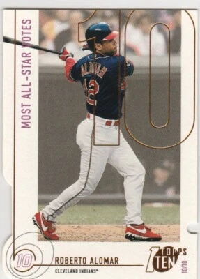 2002 Topps Ten Die Cuts #110 Roberto Alomar LL 042-J - Image 1 of 2