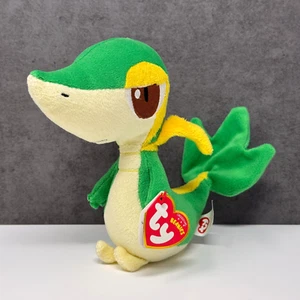 Juguete suave de peluche Ty Beanie Babies Pokemon 2012 - Snivy 6" - exclusivo del Reino Unido como nuevo como nuevo - Imagen 1 de 8