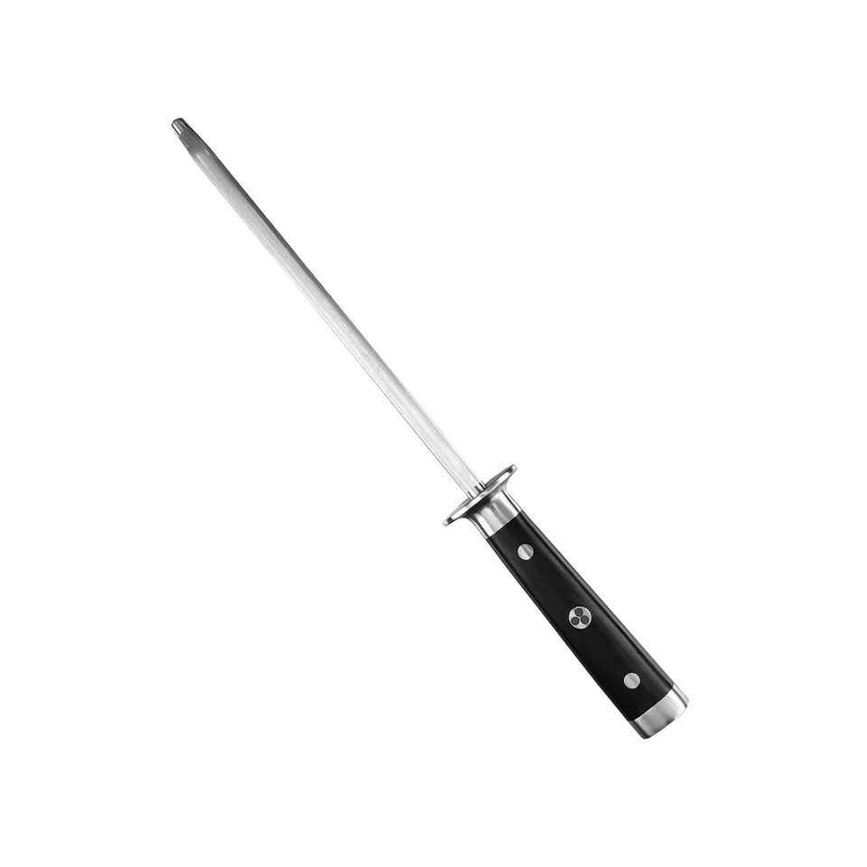 Ergo Chef Pro Series 2.0 Knife Sharpening Honing Steel Rod Pakkawood Handle 9-In - Image 1 of 4