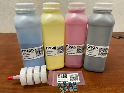(200g x 4) Toner Refill for Lexmark C925, C925dte, X925, X925de + 4 Chips - Image 1 of 3