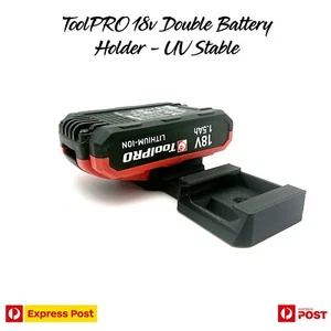 ToolPRO 18v Battery Dual Holder - Storage - Mount - Picture 1 of 1