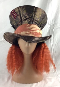 Alice in Wonderland Mad Hatter Costume Hat Hair Adult LARGE Disney Cosplay READ - Picture 1 of 14