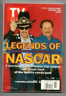TV Guide February 14 1998 Dale Earnhardt Richard Petty Motown Westminster - Image 1 of 4