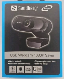 SANDBERG USB WEBCAM 1080P SAVER 333-96 Mikrofon Kabel schwarz (5705730333965) - Bild 1 von 4