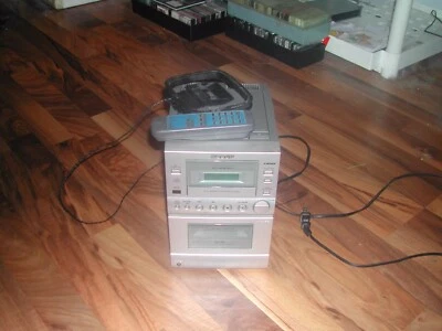 SHARP Model XL-505 Desktop Home Audio Compact System w/ Remote -needs fixs!!!! - Image 1 of 4