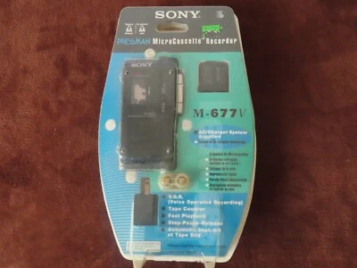 Vintage Sony M-677V Handheld Microcassette Voice Recorder VOR sealed - Image 1 of 4