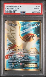 Pokemon TCG: Pidgeot EX - Graded PSA 8 NM-MT 2016 EVO #104 Ultra Rare GOLD - Picture 1 of 2