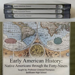 GREAT COURSES Early American History Native through Forty-Niners 3 Part DVD Set - Picture 1 of 4