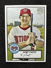 KORY CASTO #8 2007 Topps '52 Rookies Black Back Parallel Washington Nationals