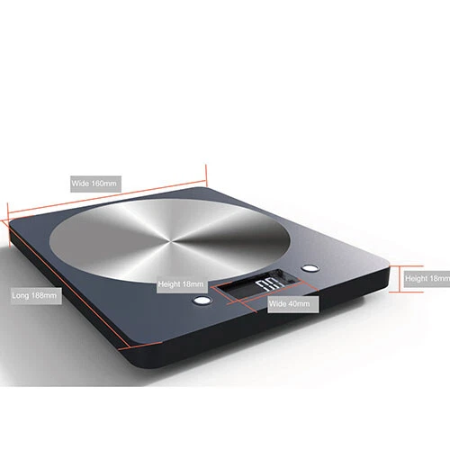 Bilancia elettronica da cucina professionale di precisione, fino a 5kg + - 1g - Immagine 1 di 1