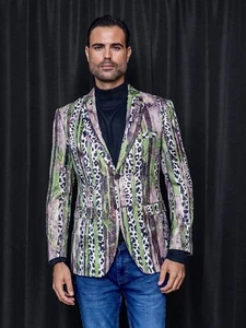 NWT SIZE L GREEN MENS SPORT COAT BLAZER , TAILOR FIT, 2 SIDE VENT - Picture 1 of 1