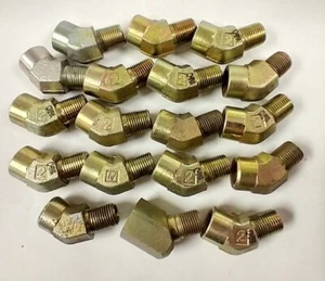 1/8" NPT TO 1/8" FNPT 45° STEEL ELBOW FITTINGS (LOT 18) 5503-02-02 - Picture 1 of 2