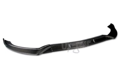 Para Mercedes-Benz W205 Clase C 2015-2018 carbono real 3 piezas parachoques delantero labio de la carrocería Foto 1 de 4