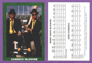 Jose Canseco & Mark McGwire Oakland A's 1989/90 Bash Brothers Unbranded Oddball