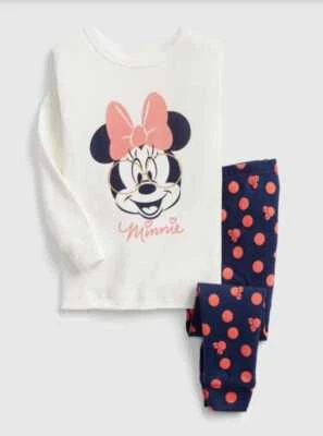 NEW GIRL'S 4 YEARS GAP KIDS DISNEY MINNIE MOUSE PAJAMAS PJ SET - Image 1 of 4