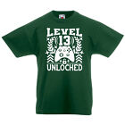 Boys 13th Birthday Gift TShirt Gaming TShirt Level 13 Unlocked 13 Years Old 2011