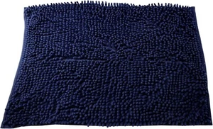 Luxury Chenille Bath Mat – Soft, Absorbent, Non-Slip Shower Rug, 17" x 24" Navy - Picture 1 of 6