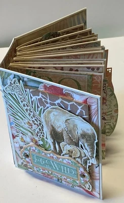 Mini Álbum Folio Hecho a Mano Gráfico 45 "BORN TO BE WILD" Interactivo  Foto 1 de 4