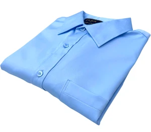 Flex Shirt Men's UK Size M Blue Italian Design Long Sleeve Stretch Material - Picture 1 of 12