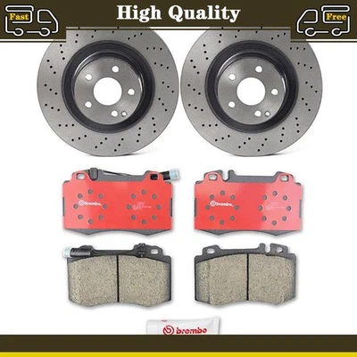 Pastillas de freno delanteras rotores de disco para Mercedes-Benz CL55 AMG 5,5 L Foto 1 de 4