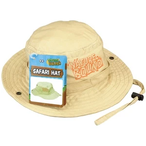 Kids Explorer Safari Hat with Drawstring and Khaki Fabric for Boys and Girls ... - Picture 1 of 7