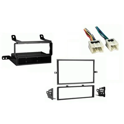 Fits Nissan Frontier XE/SV 2009-2012 w/o Options DIN Harness Radio Dash Kit - Image 1 of 3
