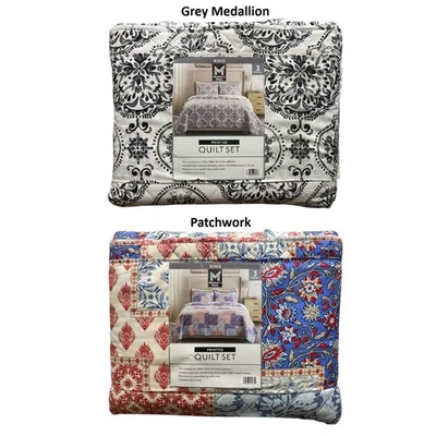 Наборы лоскутных одеял из 3 предметов мягкая стирка из микрофибры с принтом Member's Mark королевские - Изображение 1 из 2