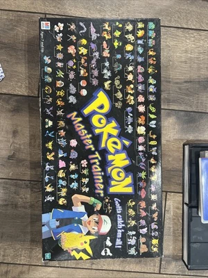 Pokémon Master Trainer Board Game 1999 Edition- near complete   - Image 1 of 4