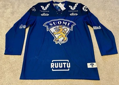 NWT Finland IIHF Hockey Jersey OFFICIAL LEIJONAT FAN JERSEY #30 Lankinen Mens XL - Image 1 of 4