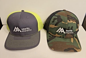 Martin Marietta 2er Set Trucker Snapback Hüte Kappen - verstellbare Größe - neu - Bild 1 von 11