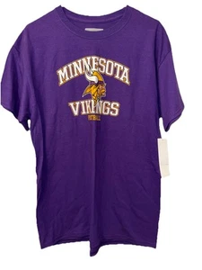 Minnesota Vikings NFL Team Apparel Logo T Shirt -Sz L NWT - Picture 1 of 4