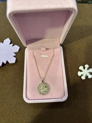 MELINDA MARIA ASTROLOGICAL ZODIAC ICON CHARM NECKLACE PISCES MEDALLION - Image 1 of 4