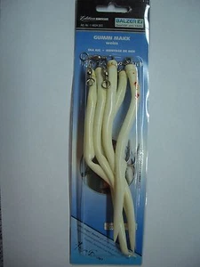 Balzer Gummi Makk, Gr. 8/0 weiss, 5 Stück Meeresköder Köder  - Bild 1 von 1