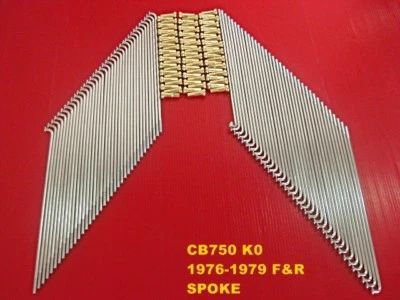 Fit HONDA CB750 K0 1976 &1979 F&R SPOKE 80 Pcs. NIPPLE GOLD JAPAN [mi971] Foto 1 de 4
