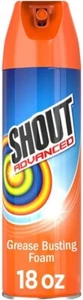 Shout Advanced Foaming Grease and Oil Stain Remover for Clothes 18 oz, Red - Picture 1 of 7