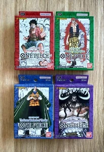 Lot 4x Super Pre-release Starter Deck set ST01-ST04 One Piece Sealed 1st Edition - Picture 1 of 5