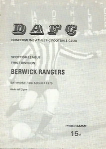 Dunfermline Athletic v Berwick Rangers Scottish League 18th Aug 1979 - Picture 1 of 9