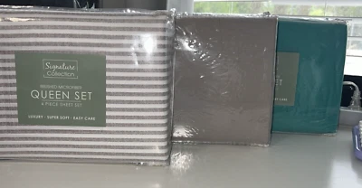 SANDERS Microfiber Sheet Set: King, Queen, XL Twin, Twin, You Pick - Image 1 of 4