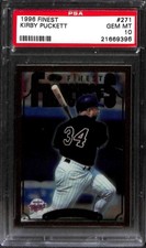 1996 FINEST #271 KIRBY PUCKETT PSA 10 21669396