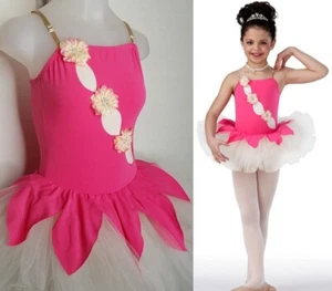 Im Garten Rose Kinder großes Tanzkostüm Camisole Ballett Tutu mit Blumen - Bild 1 von 11