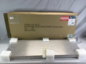 Celestial CVR-36-12 39” Rectangular Stainless Steel Cover for 36”x12” Burner Pan - Picture 1 of 7