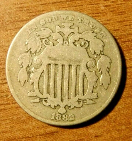 1882 U.S. Shield Nickel Cover