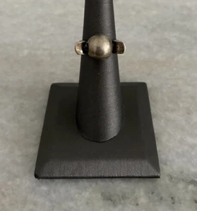 Beautiful Vintage Sterling Silver Beau Modern Ball Adjustable Ring - Picture 1 of 6